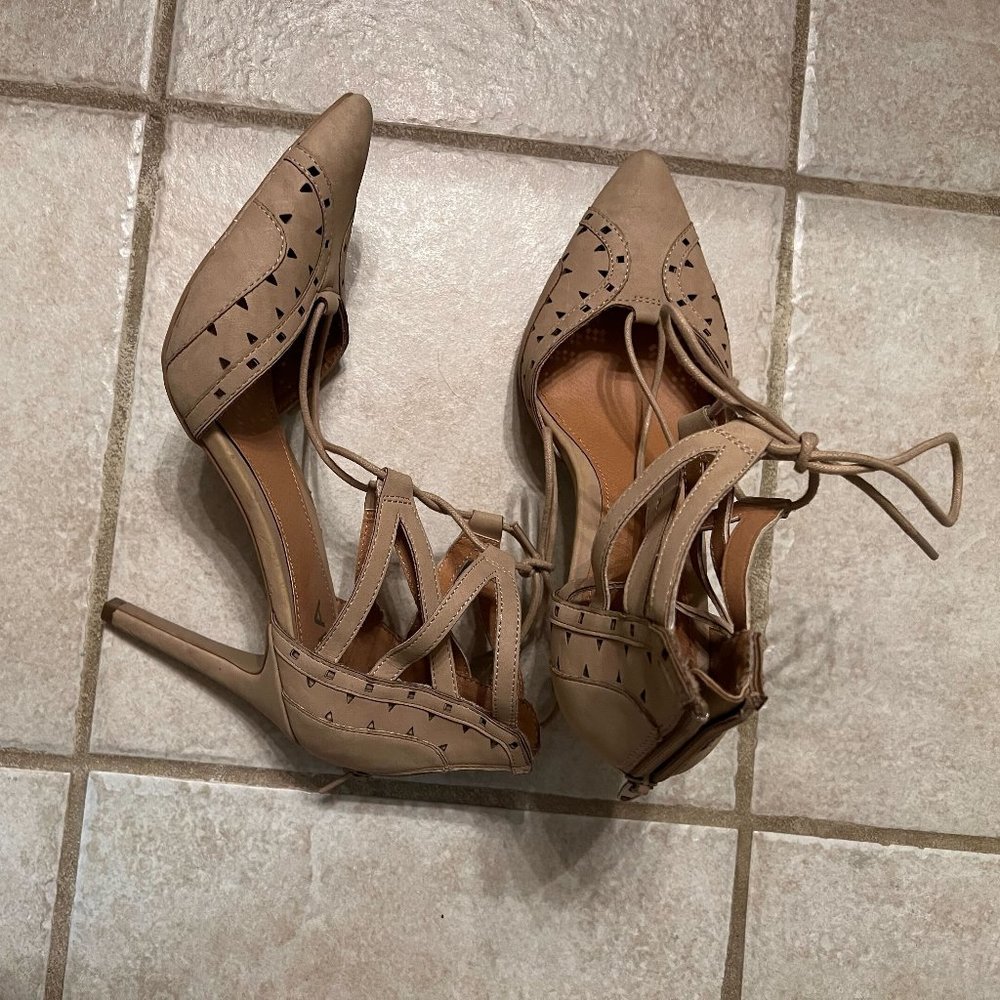 Nude Strappy Heels